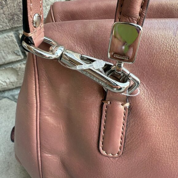 COACH MADISON MADELINE EAST WEST SATCHEL Shoulder Bag Vintage Y2K Retro Pink - Picture 6 of 16